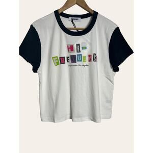 Daydreamer High Frequency Graphic Colorblock Crewneck T-Shirt Size XL